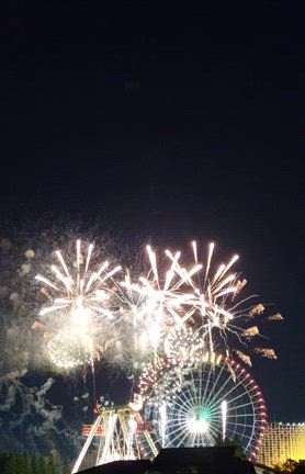 長島温泉の花火の記事動画
