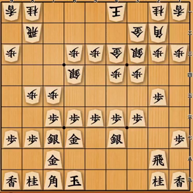 序盤の受け方(歩越し銀△5三歩型)の画像