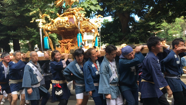 碑文谷八幡宮秋例大祭の記事動画