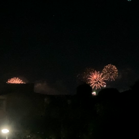 地元で花火が上がりましたの画像