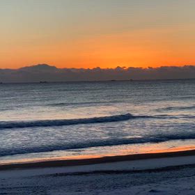 1月22日千葉北、東浪見の朝の波の画像