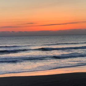 2月3日千葉北、東浪見の朝の波の画像