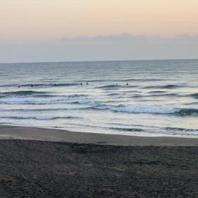 1月17日千葉北、東浪見の朝の波の画像