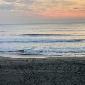 2月5日千葉北、東浪見の朝の波の画像