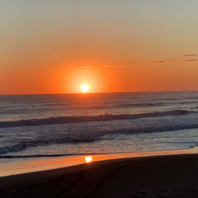1月5日千葉北、東浪見の朝の波の画像