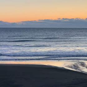 1月16日千葉北、東浪見の朝の波の画像
