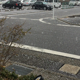 雹が降ったの画像