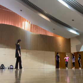 大会クラスのレ  ッスンの様子①の画像