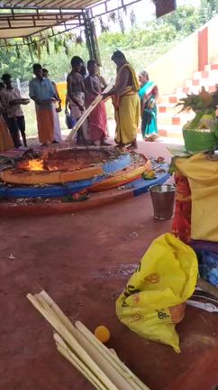 タミル寺院での護摩祈祷の記事動画