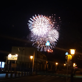 今年最初で最後の花火の画像