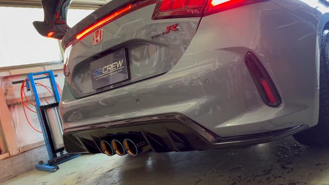 FL5シビックTypeR、マフラー交換♪の記事動画