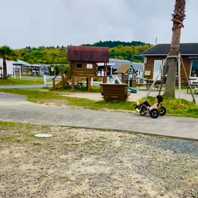 2022.5月☆GW家族旅行☆2日目-敷地内で遊ぶ-のサムネイル画像