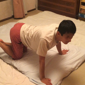 お布団敷きの画像