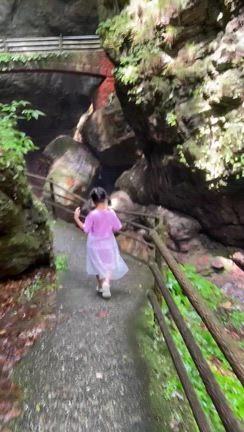 【四国旅行】⑦3日目仁淀川、雨の中津渓谷の記事動画