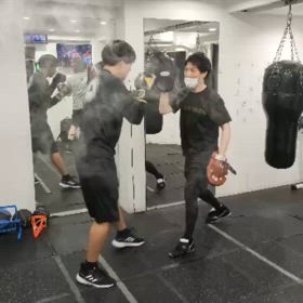 会員さんのミット打ち動画♪の画像