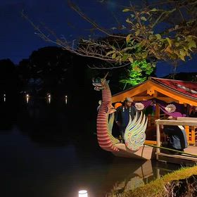 京都 大覚寺 観月の夕べ 風景リール動画の画像