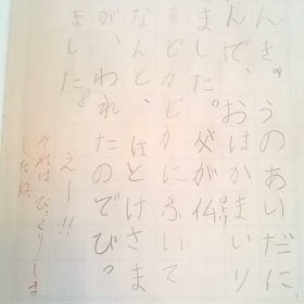7歳の絵日記の画像