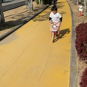 補助車輪を外したの画像