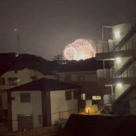 今年初の花火大会の画像