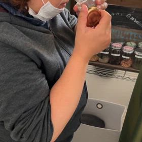 体を温めにとお話ししにきてくれたお客様　話してスッキリしてねの画像