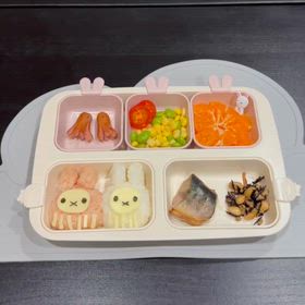 “食べさせやすい”がうれしい♡ネスティックうさぎプレートで毎日ごはんが もっと楽しく！の画像