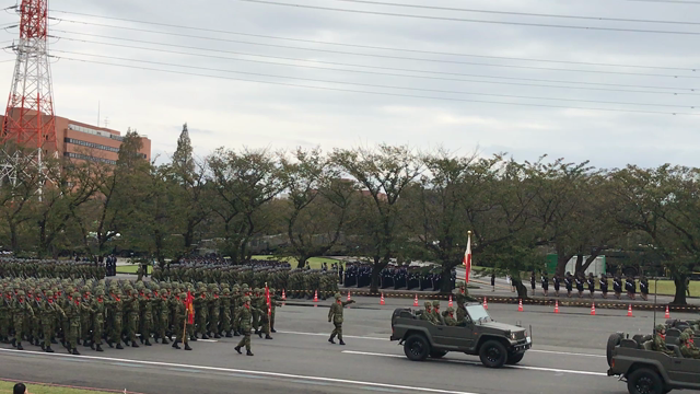 陸上自衛隊朝霞訓練場　自衛隊記念日観閲式の記事動画