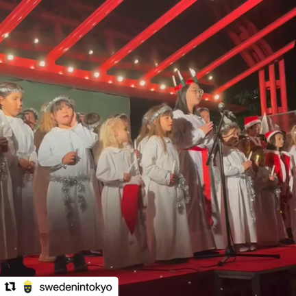 スウェーデン大使館のルシア祭の記事動画