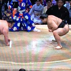 九州場所14日目の画像