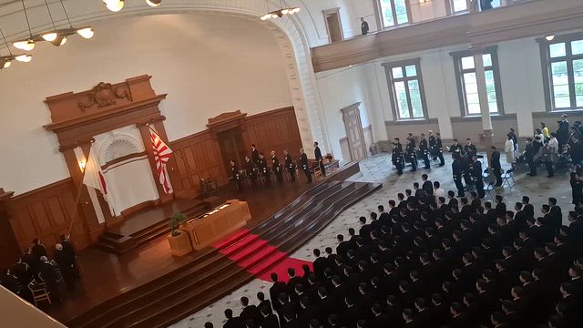 幹部候補生学校　入校式！～過去イチ素晴らしい君が代の記事動画