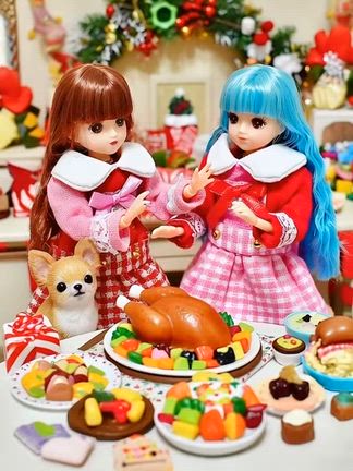 手縫いドール服☆クリスマスっぽくはないけど冬服の記事動画