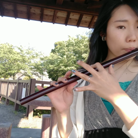 楽器を練習する場所？外です(*ﾟ∀ﾟ)の画像