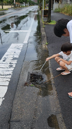 台風14号への備え。側溝清掃の記事動画