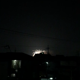 自宅からちょっとだけ花火の画像