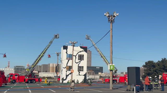 千葉市消防出初式や辺田町どんど焼きへ！の記事動画