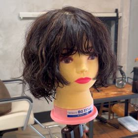 ボブ×パーマの画像