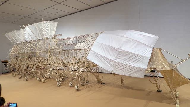 テオ・ヤンセン展でストランドビーストが歩くのを観た。富山県美術館の記事動画