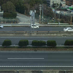 大阪モノレールの車窓ですの画像