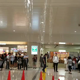 地震のちゲリラ豪雨の画像