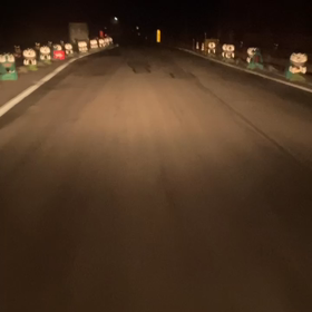 深夜道路工事の画像