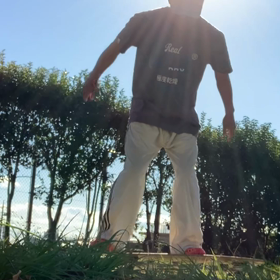 芝の上ではの画像