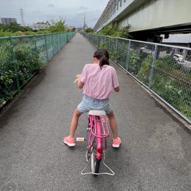 自転車練習の画像