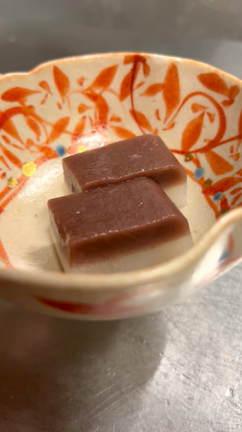 今週からお試しで先着12名様のみすべてのお膳の甘味を豆乳水ようかんにの記事動画