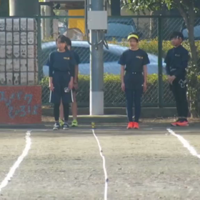 女子リレー選考会（ゴール付近）③の画像