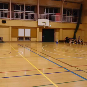 川越小練習 女子シャトルラン①の画像