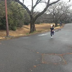 駅伝選考会 ゴール(低学年)の画像