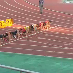 クラブ交流６年女子100m決勝の画像