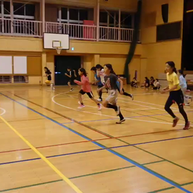 川越小練習 女子シャトルラン②の画像