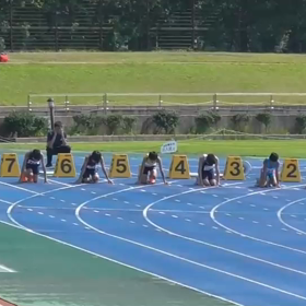 越谷選手権男子100ｍ決勝の画像