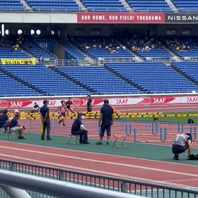 全国大会 女子80mハードルスタート前①の画像