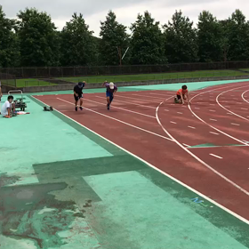 川越陸上競技場練習①の画像